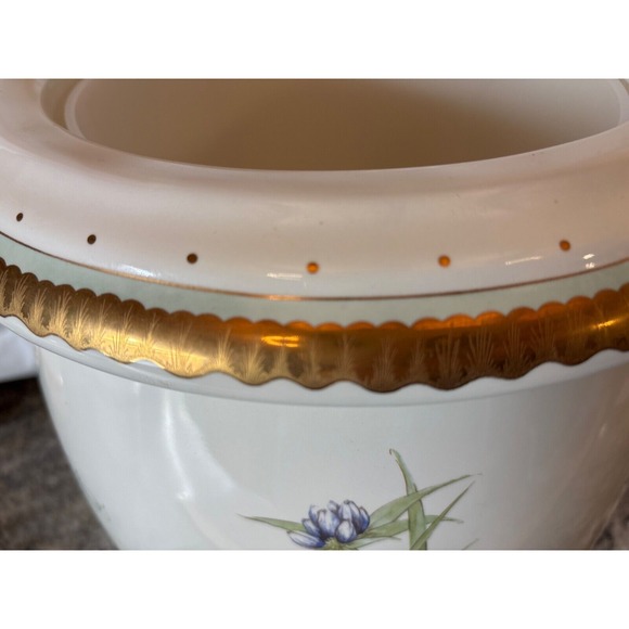 RARE Kohler Prairie Flowers‎ of the Midwest Artist Edition Waste Basket Planter - Picture 13 of 16